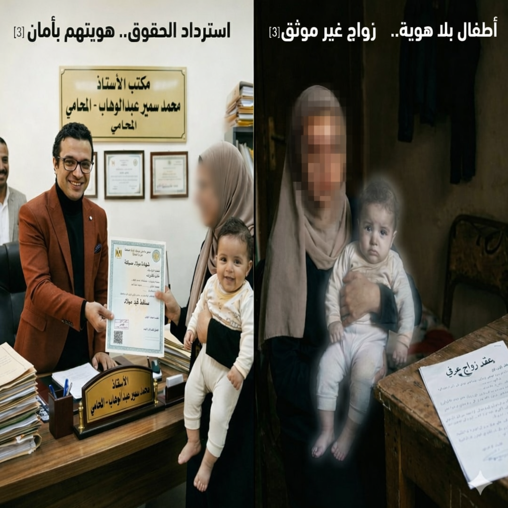 طفل بدون شهادة ميلاد بسبب الزواج العرفي في مصر