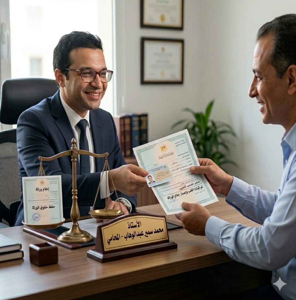 استخرج إعلام الوراثة بسرعة مع محامي متخصص | إجراءات مضمونة 100% 1 خدمة استخراج اعلام وراثة في مصر
